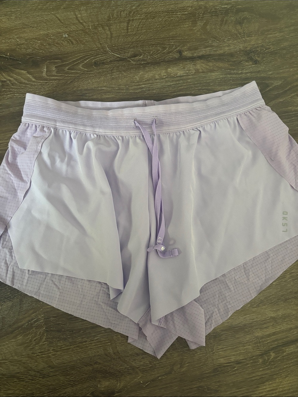 LSKD Purple Accelerate 3” mid rise Athletic Running Shorts